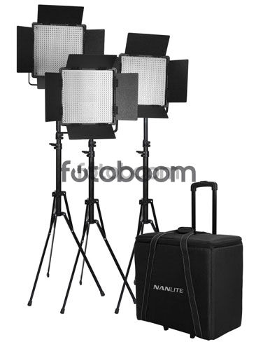 Kit 3 Paneles CN-600CSA LED + Maleta