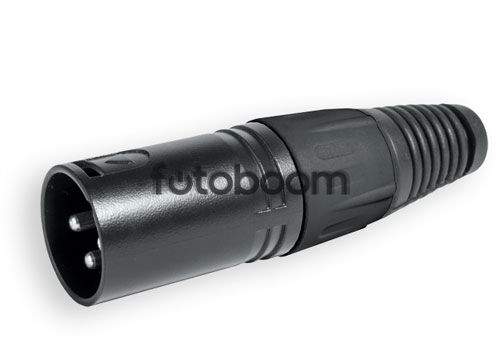 Conector XLR Aéreo Macho 3 Polos
