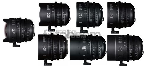 Kit 14mm/20mm/24mm/35mm/50mm/85mm/135mm Canon + Maleta PMC004