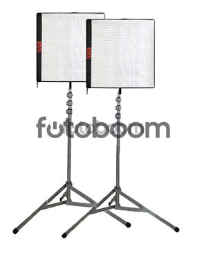 Kit 2 Paneles S-2630 756 LEDs Bicolor Flexible + 2 pies + Bolsa