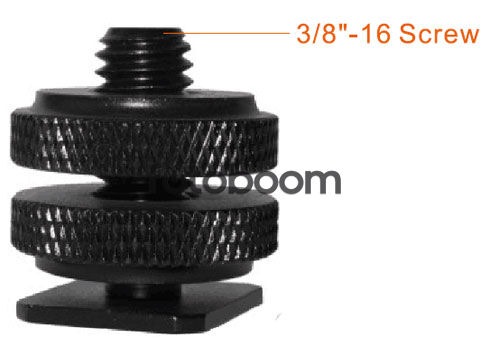 S-021 Adaptador Hot Shoe a macho 3/8