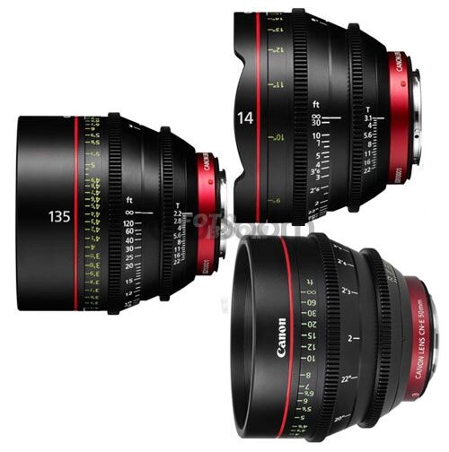 KIT CN-E 14mm/50mm/135mm (FEET)