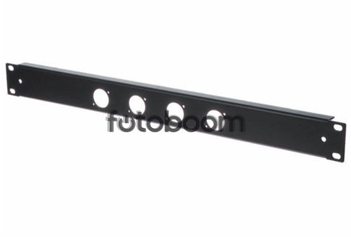 Rack Panel 1U 4XLR 90°