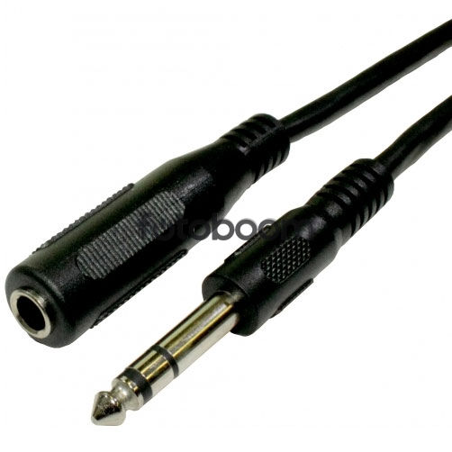 6,3mm macho a hembra estéreo (3m)