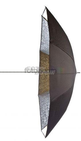Paraguas Oro/Plata 105cm