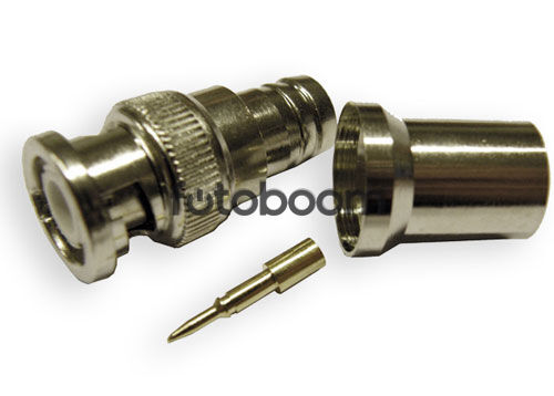 Conector BNC Aéreo Macho Crimpar RG213