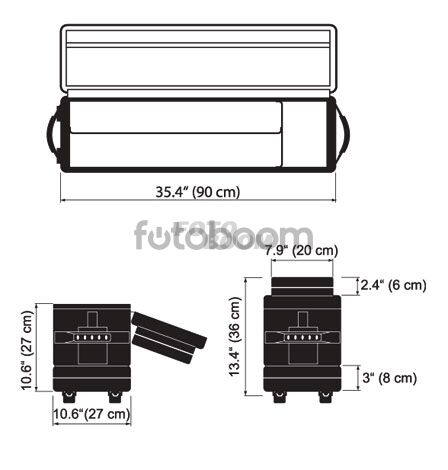 Bolsa acolchada con ruedas