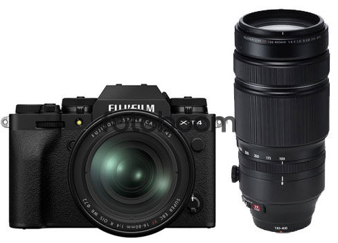 X-T4 Negra + 16-80mm f/4 XF + 100-400mm XF f/4,5-5,6 R LM OIS WR con 400E Bonificacion FUJI X
