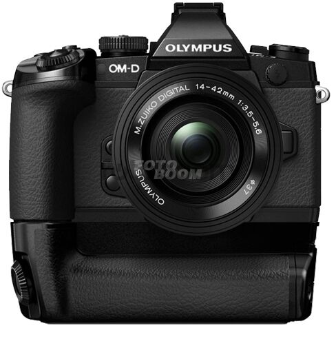 E-M1 Negra + 14-42mm EZ Negro + HLD-7