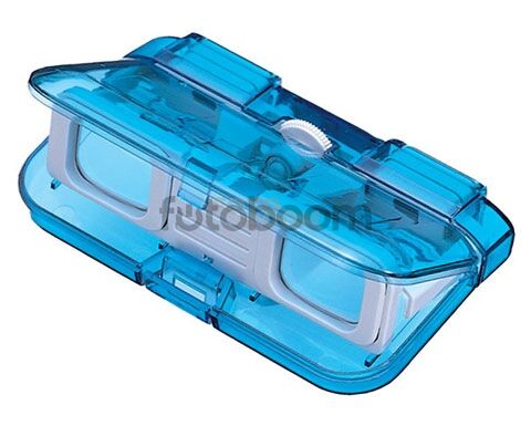 3x28 Opera Glass Azul Translucido