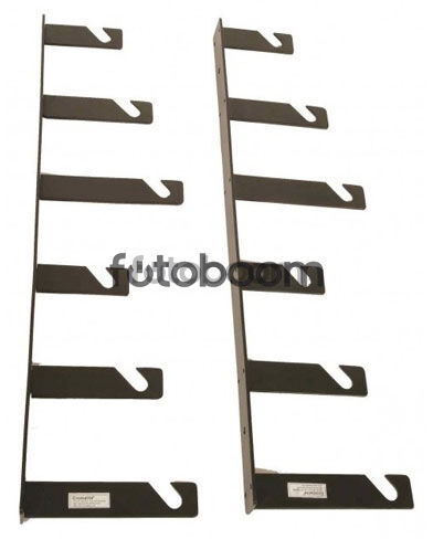 Soporte pared para 6 fondos