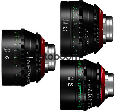 KIT SUMIRE CN-E 35mm/50mm/135mm (METERS)