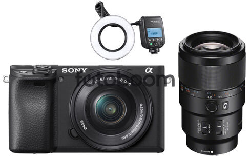 Alpha A6400 + 16-50mm f/3,5-5,6 OSS E + 90mm f/2.8 Macro + MF-R76SPLUS ODONT KIT - + 100EU CASHBACK - BLACK FRIDAY SONY