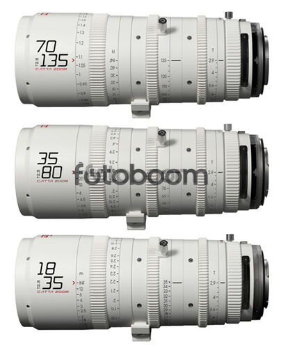 KIT CATTA ZOOM 18-35mm/35-80mm/70-135mm E-Mount (Blanco)