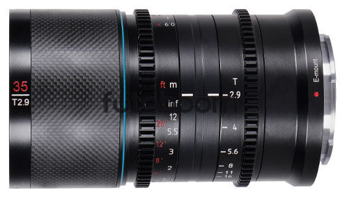 35mm T2.9 x1.6 Anamórfico Saturn Neutral (Full Frame, E-Mount)