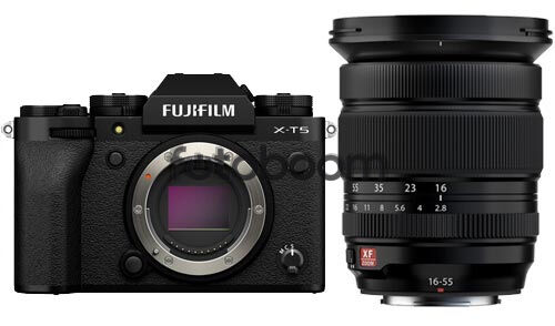 X-T5 Negra + 16-55mm f/2,8 XF R LM WR II con 250E Descuento Directo Fuji + 10% EXPERIENCE DAY