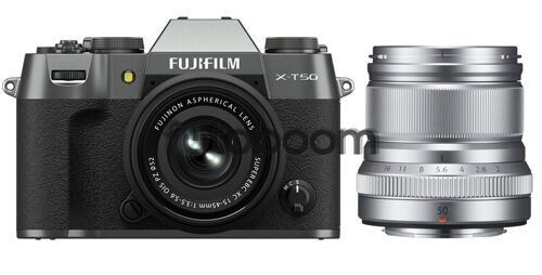 X-T50 Plata Carbón + 15-45mm f/3.5-5.6 XC OIS PZ + 50mm f/2 R XF WR Plata + 200E BONIFICACION X + 10% EXPERIENCE DAY