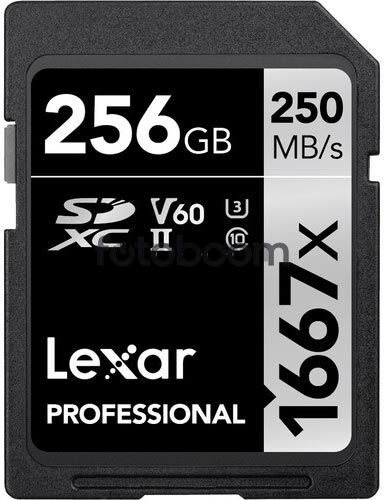 SD Pro Silver UHS-II 1667x 256GB V60