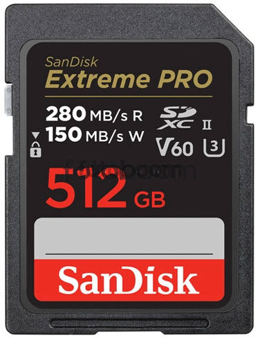 Secure Digital EXTREME PRO SDXC 512GB V60 280MB/s