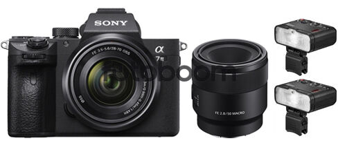 Alpha A7MIII + 28-70mm f/3,5-5,6 + 50mm f/2.8 Macro + MF12-DK1 ODONT KIT - - BLACK FRIDAY SONY