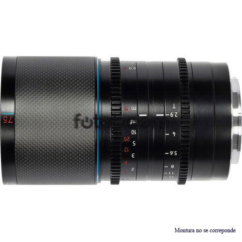 75mm T2.9 x1.6 Anamórfico Saturn Blue (Full Frame, X-Mount)
