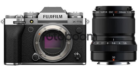 X-T5 Plata + 30mm f/2.8 R LM WR Macro con 250E Descuento Directo Fuji + 10% EXPERIENCE DAY