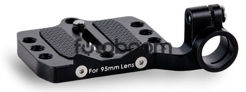 Placa base de varilla simple de 15 mm para lentes de 95 mm