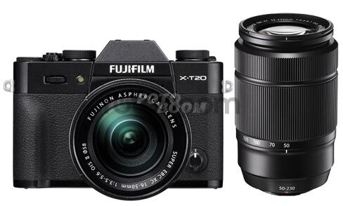 X-T20 Negra + 16-50mm f/3.5-5.6 XC OIS II Negro + 50-230mm Negro