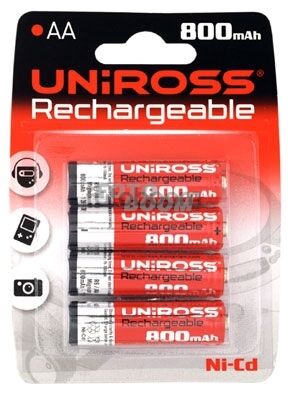R6 AA de 800mAh