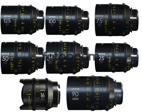 KIT VESPID 8-Lens 16/25/35/50/75/90 Macro/100/125 (FF, PL+EF) - PROMO VESPID DZOFilm