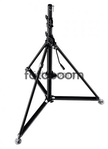 387XBU Pie SUPER WIND-UP negro en acero inoxidable
