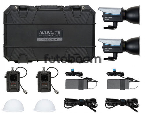 Kit 2x FC-120B y Battery Grip - OFERTA NANLITE