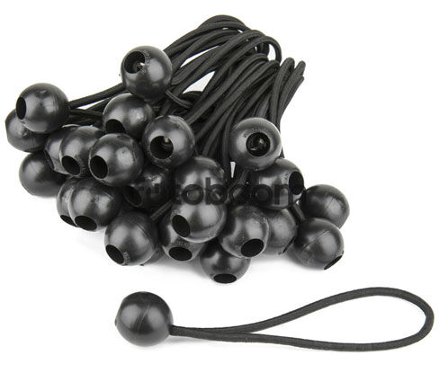BG4506 Ball Bungee 6in Negro (50 piezas)