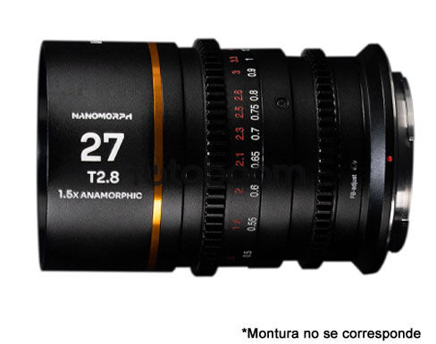 27mm T/2.8 Nanomorph 1.5x (Ámbar, PL+EF) - BLACK FRIDAY LAOWA