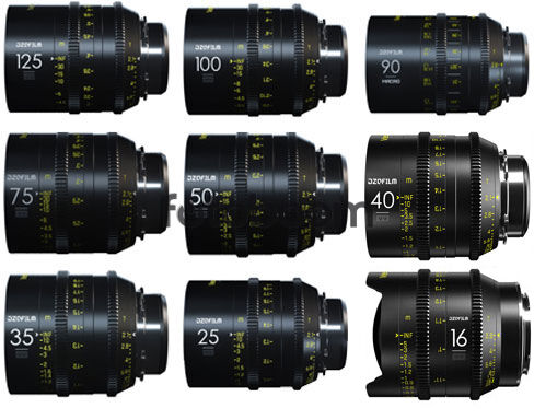 KIT VESPID 9-Lens 16/25/35/40/50/75/90 Macro/100/125 (FF, PL+EF) - PROMO VESPID DZOFilm