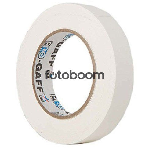 Cinta Gaffer 24mm x 22.8m (Blanco Mate)