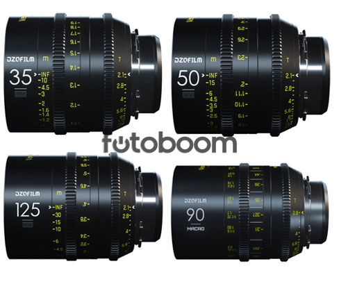 KIT VESPID 4-Lens 35mm/50mm/90mm Macro/125mm (FF, PL+EF) - PROMO VESPID DZOFilm