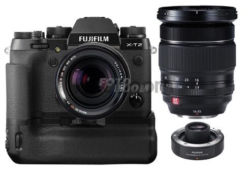 X-T2 Negra + 16-55mm f/2,8XF + 50-140mm f/2,8XF + VPB-XT2 + 1.4X WR