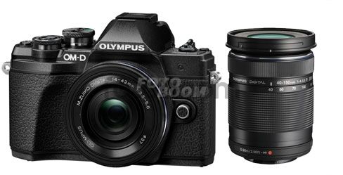 E-M10 Mark III Negro + 14-42mm EZ Negro + 40-150mm II Negro