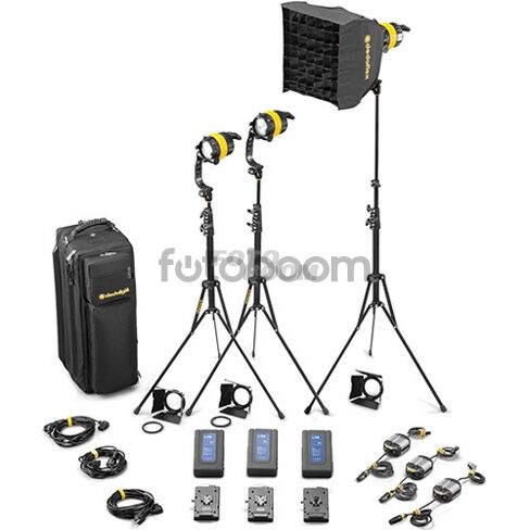 Kit Bat 3 focos LED de 40W Bicolor