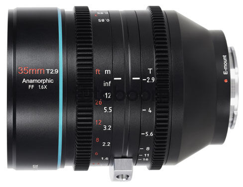 35mm T2.9 x1.6 Anamórfico Venus (Full Frame, E-Mount)