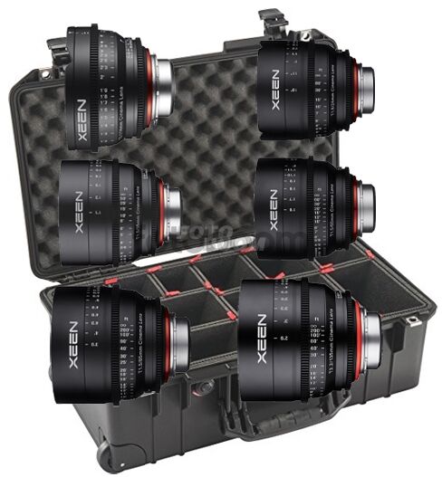 KIT XEEN 14mm/24mm/35mm/50mm/85mm/135mm Sony E + Peli Air 1535 TrekPak
