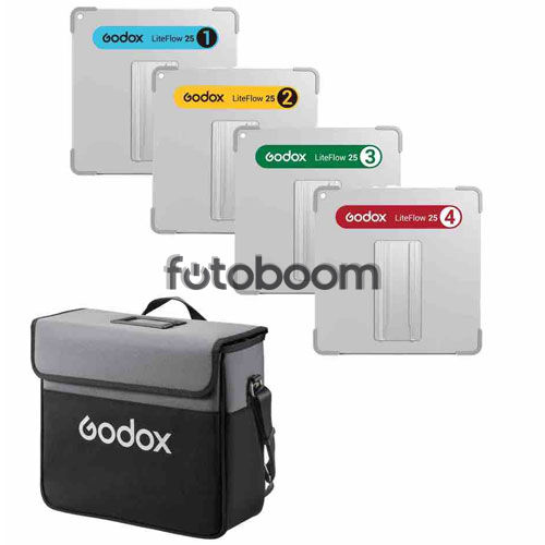 Kit 4x Reflectores LiteFlow (25 x 25cm)