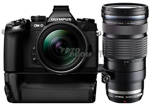 E-M1 Negra + 12-40mm f / 2.8 ED EZ Negro + 40-150mm f/2,8 ED PRO + HLD-7
