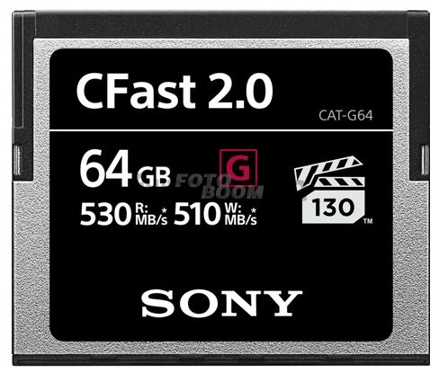 CFast 2.0 G Series 64Gb R530-W510 Mb/s