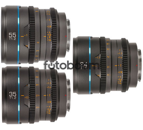 KIT NIGHTWALKER 24/35/55 T1.2 (S35, Gris, MFT-Mount)