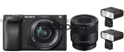 Alpha A6400 + 16-50mm f/3,5-5,6 OSS E + 50mm f/2.8 Macro + MF12-DK1 ODONT KIT - - BLACK FRIDAY SONY