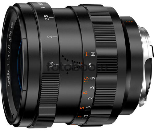 75mm f/1.4 Simera Leica M - Negro