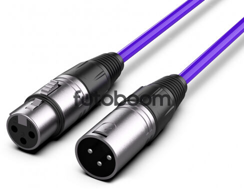 XLR Macho ? XLR Hembra 10m Morado