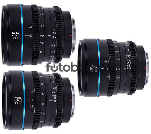 KIT NIGHTWALKER 24/35/55 T1.2 (S35, Negro, MFT-Mount)